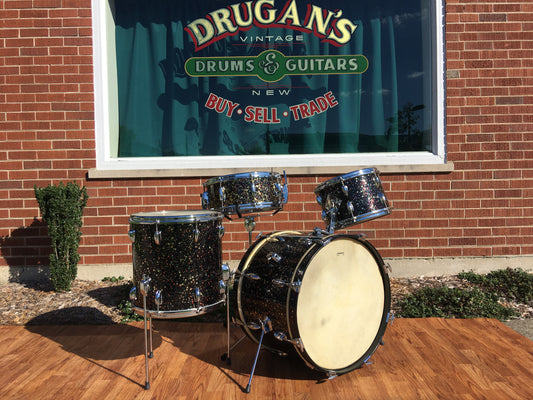 1964 Slingerland Mardi Gras Drum Set 20/12/14/Matching Solid Shell Snare