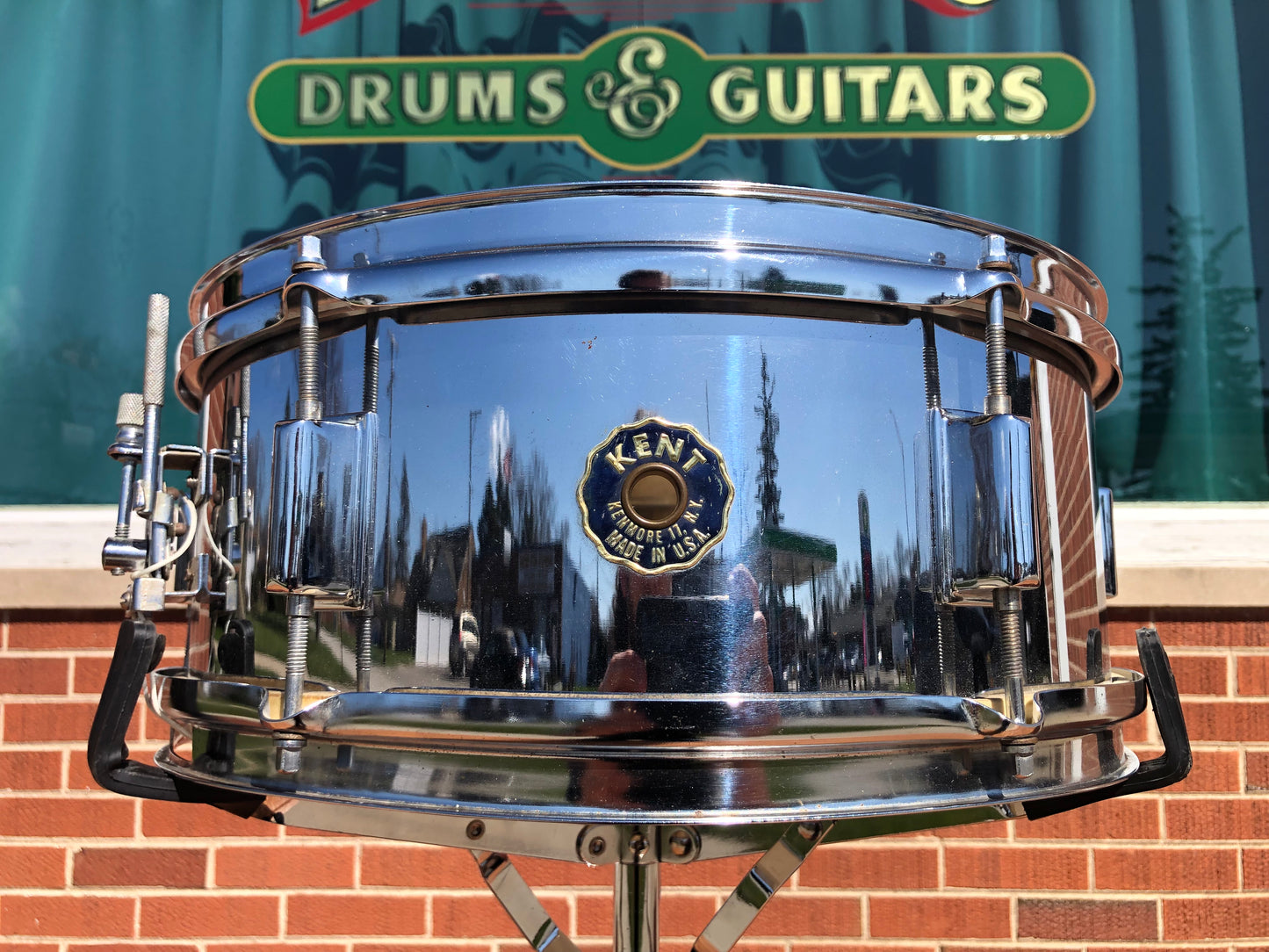1960s Kent 5.5x14 Snare Drum Chrome Over Steel