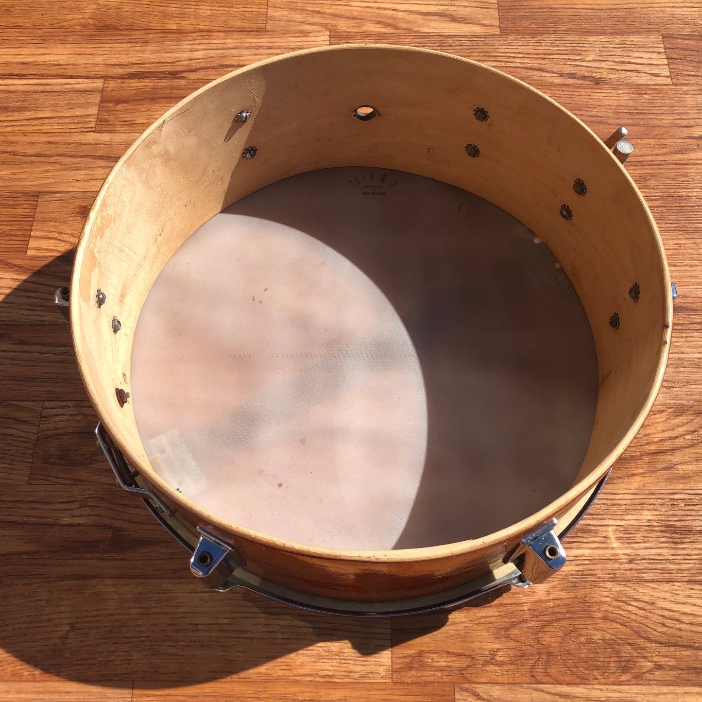 Vintage Kent 5x14 Snare Drum Gold Sparkle