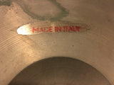 14" Vintage Italian Zanchi Revere Paper Thin Hi Hat Cymbals UFIP K 608g/636g #494