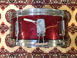 Vintage Torodor 5x14 MIJ Snare Drum Red Sparkle