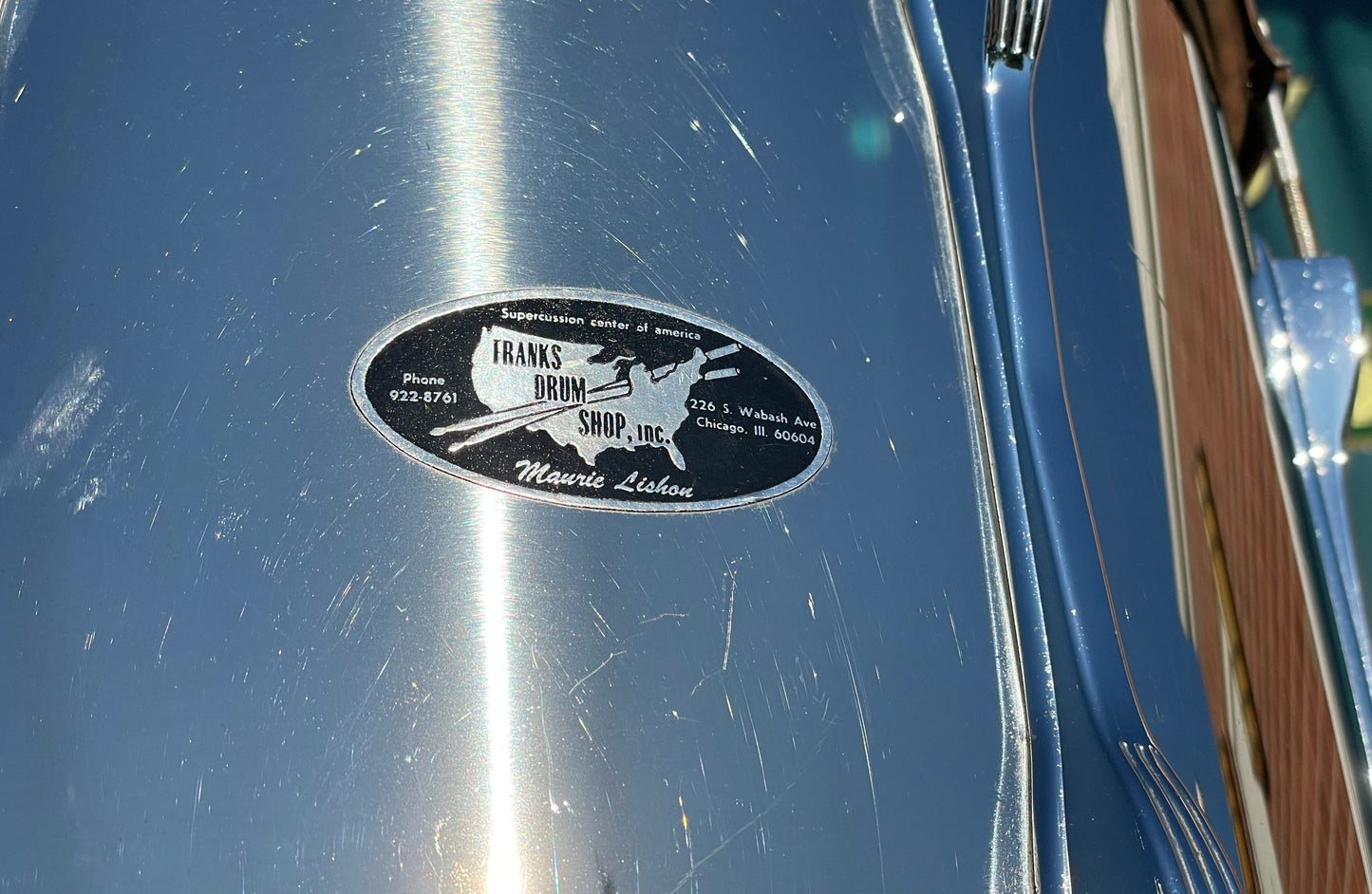 1970s Ludwig 12x15 Marching Snare Drum Chrome Over Steel