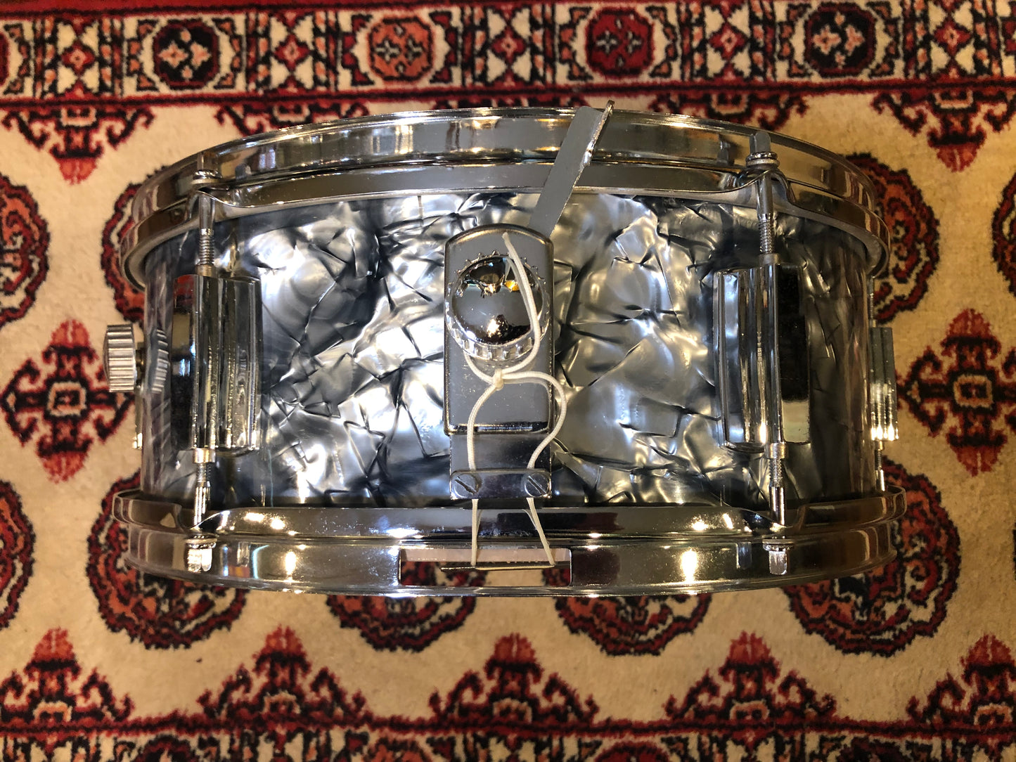 Vintage Dixie 5.5x14 Snare Drum Black Diamond Pearl MIJ