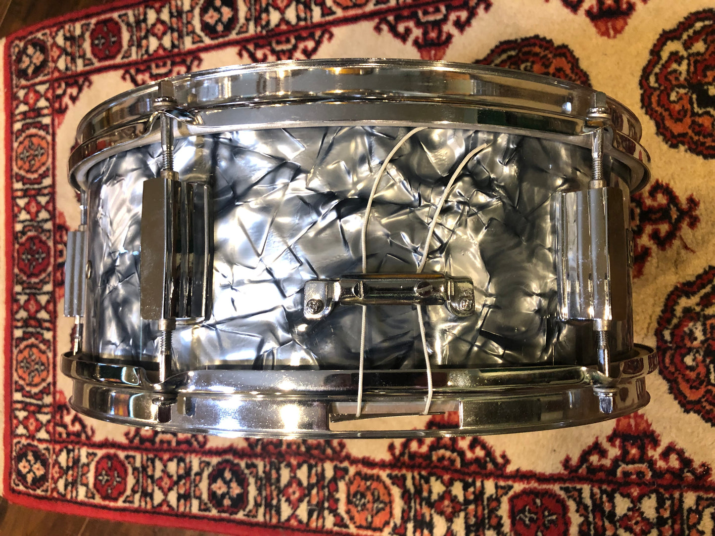 Vintage Dixie 5.5x14 Snare Drum Black Diamond Pearl MIJ