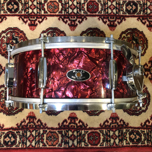 Vintage Hi-Lo 5.5x14 Snare Drum Ruby Red Diamond Pearl HyLo MIJ