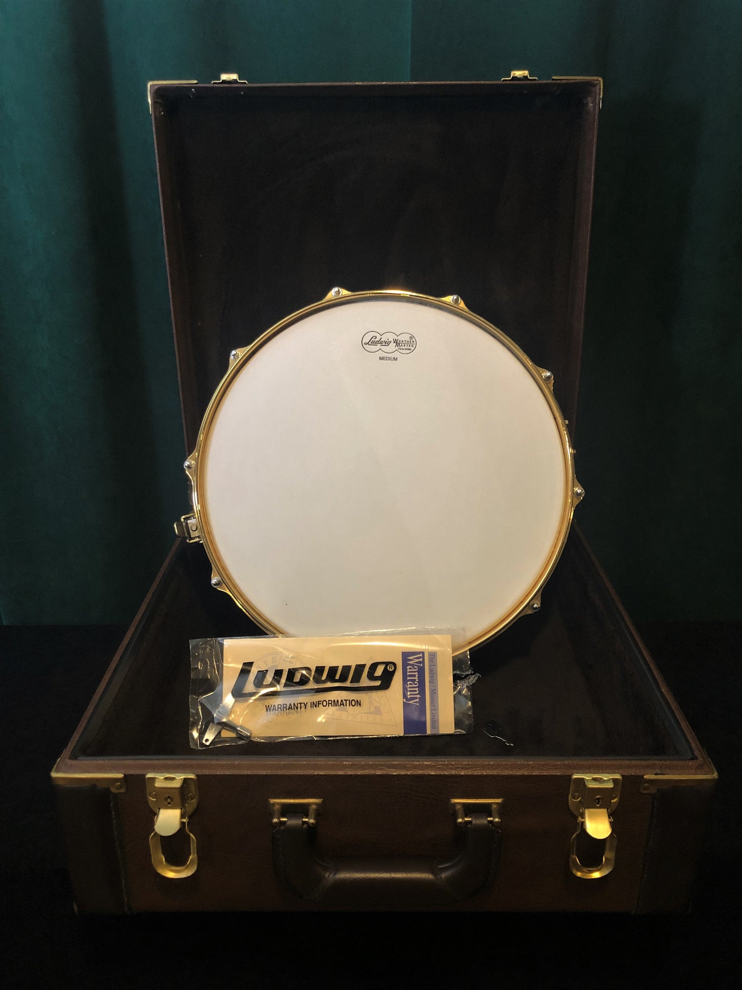 2000 Ludwig 5x14 Limited Edition Brass Millennium Snare Drum #36 of 100