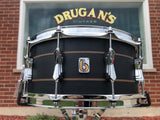 British Drum Company 6.5x14 Merlin Snare Drum 20-Ply Maple/Birch Black Tulip