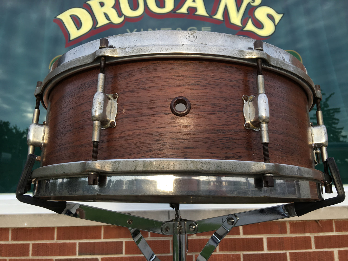 Leedy Professional 5"X14" Solid Shell Mahogany Snare Drum 1920's