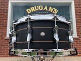 British Drum Company 6.5x14 Merlin Snare Drum 20-Ply Maple/Birch Black Tulip