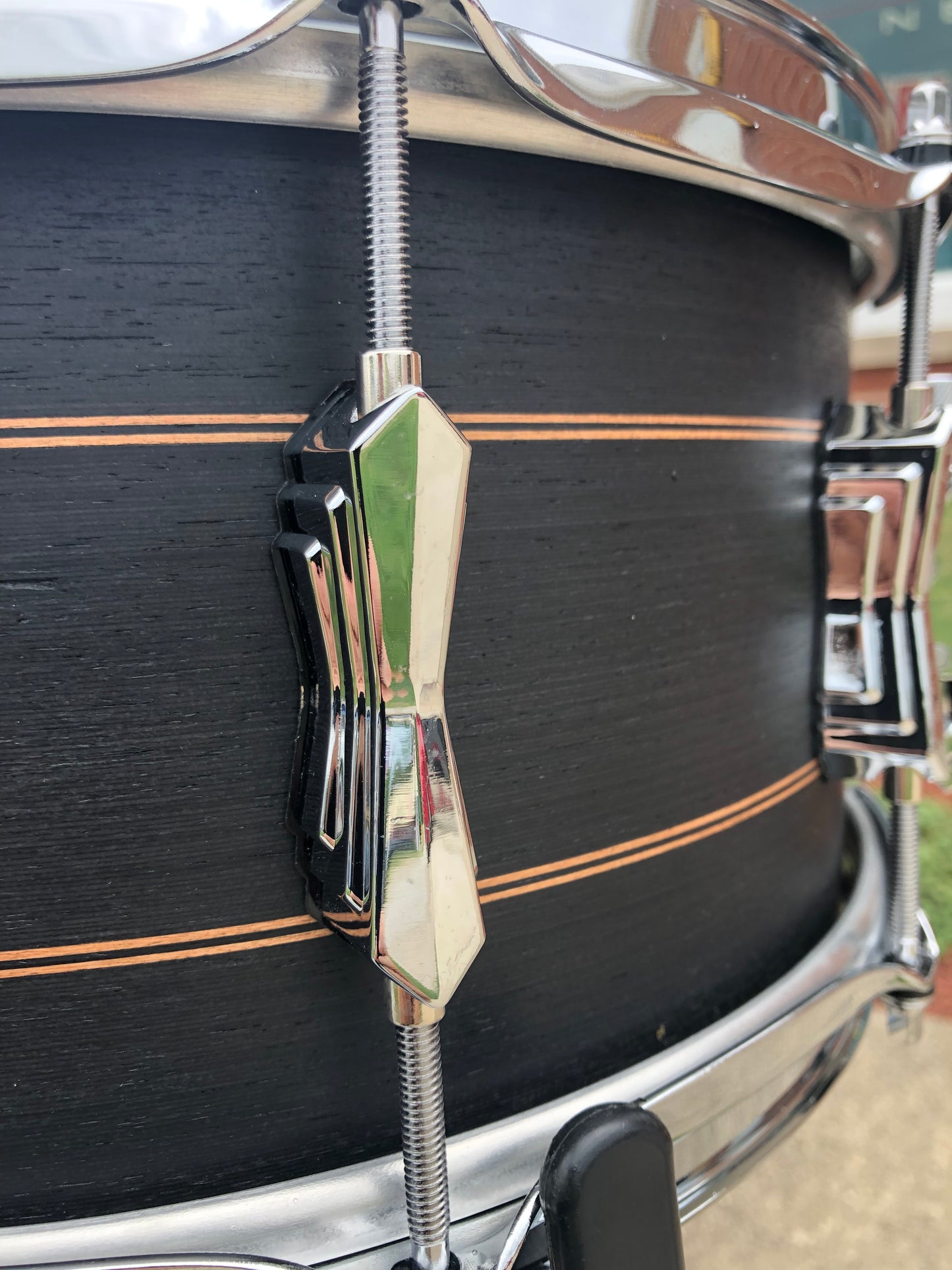 British Drum Company 6.5x14 Merlin Snare Drum 20-Ply Maple/Birch Black Tulip