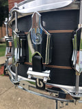 British Drum Company 6.5x14 Merlin Snare Drum 20-Ply Maple/Birch Black Tulip