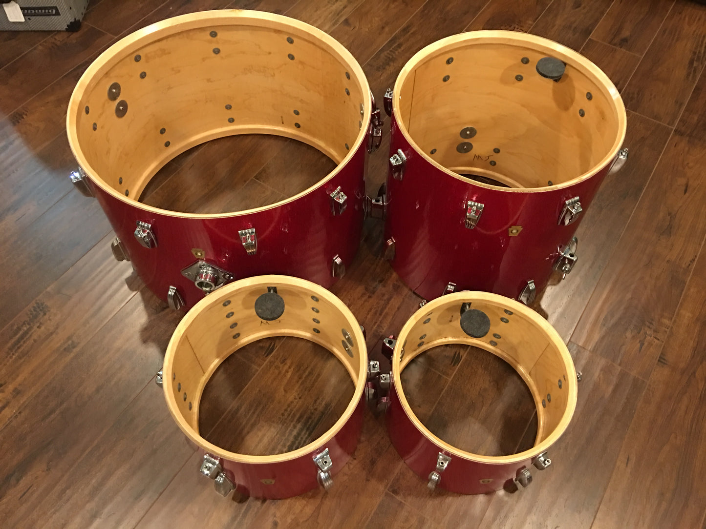Ludwig 1968 Hollywood Drum Set - Red Sparkle