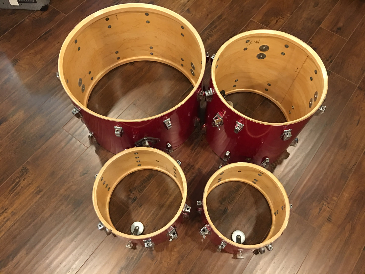 Ludwig 1968 Hollywood Drum Set - Red Sparkle