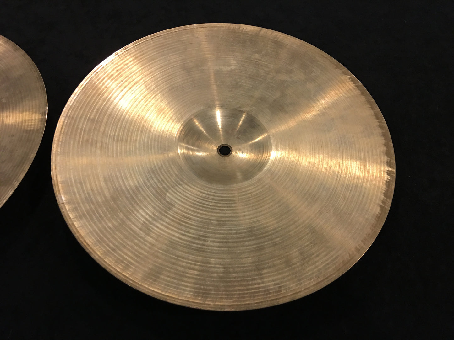 13" Paiste Formula 602 Pre Serial Number 1960s Hi-Hat Cymbals 604g/756g #485