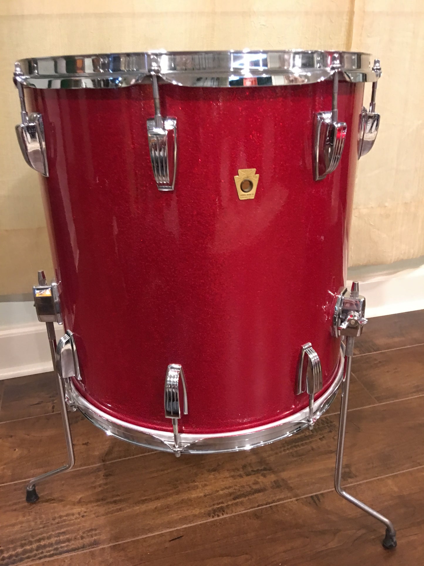 Ludwig 1968 Hollywood Drum Set - Red Sparkle