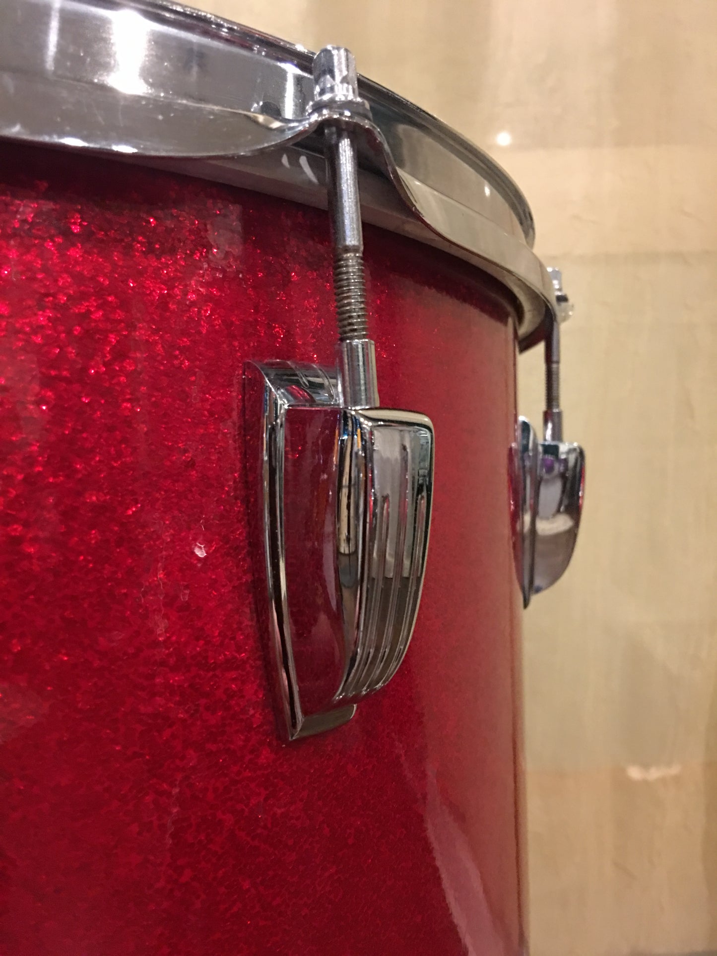 Ludwig 1968 Hollywood Drum Set - Red Sparkle
