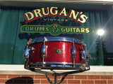 1963-64 Slingerland Artist Model Red Sparkle Solid Shell 5.5x14 Snare Drum