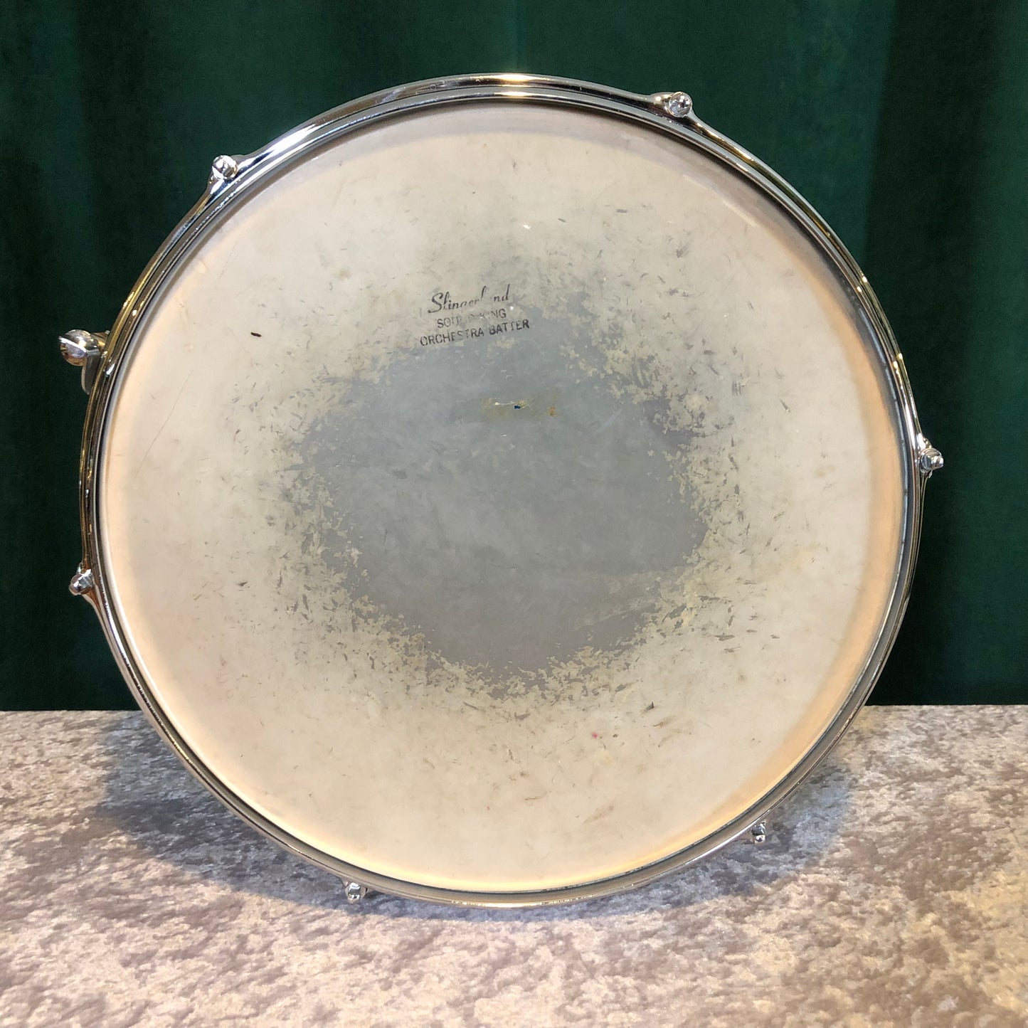 1965 Slingerland 5.5x14 No. 161 Deluxe Student Model Snare Drum White Marine Pearl