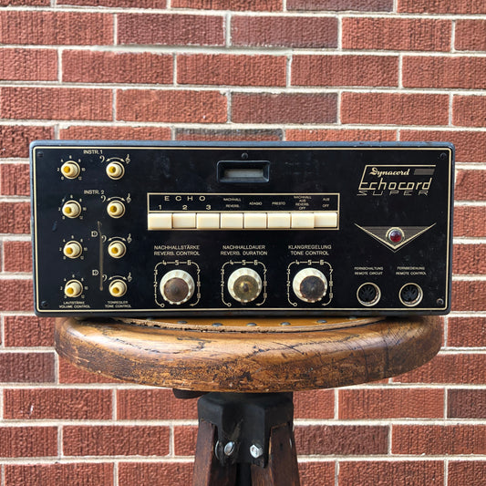 1960s Dynacord Echocord Super Tape Echo Delay Unit Black S62