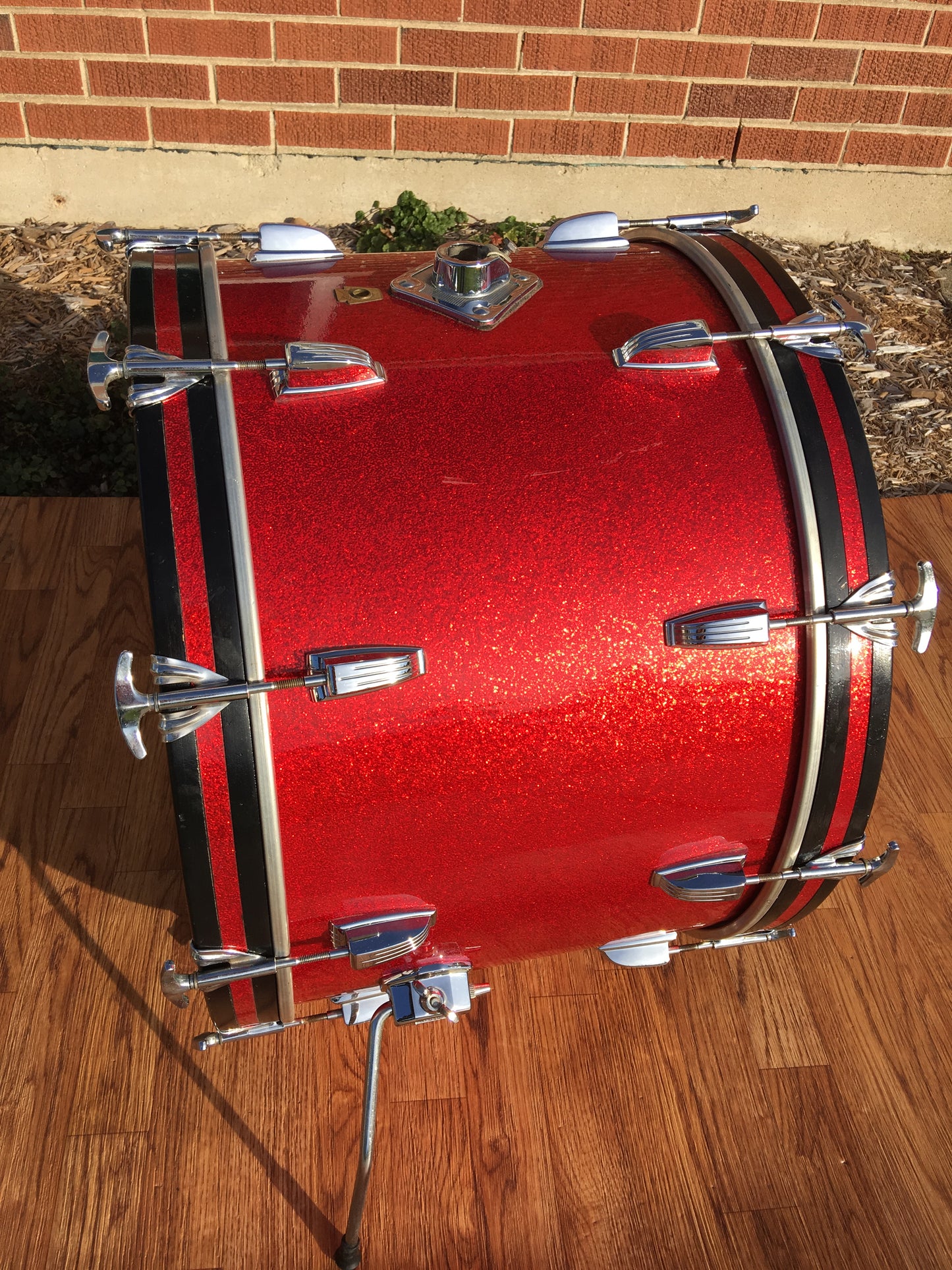 Ludwig 1968 Hollywood Drum Set - Red Sparkle