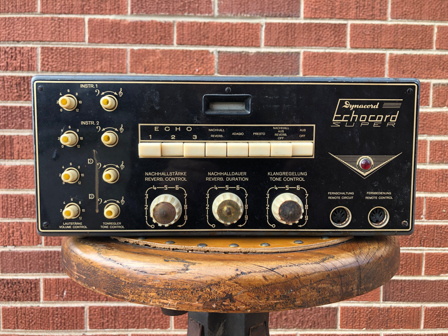 1960s Dynacord Echocord Super Tape Echo Delay Unit Black S62