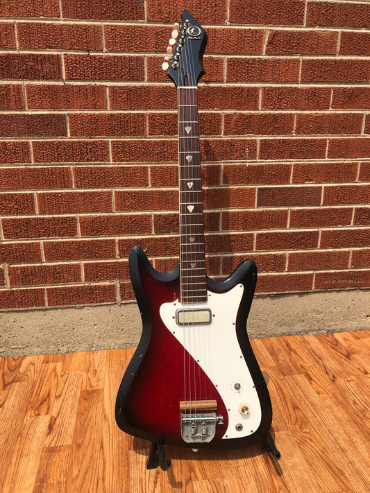1960s Kay Vanguard Single Pickup Redburst