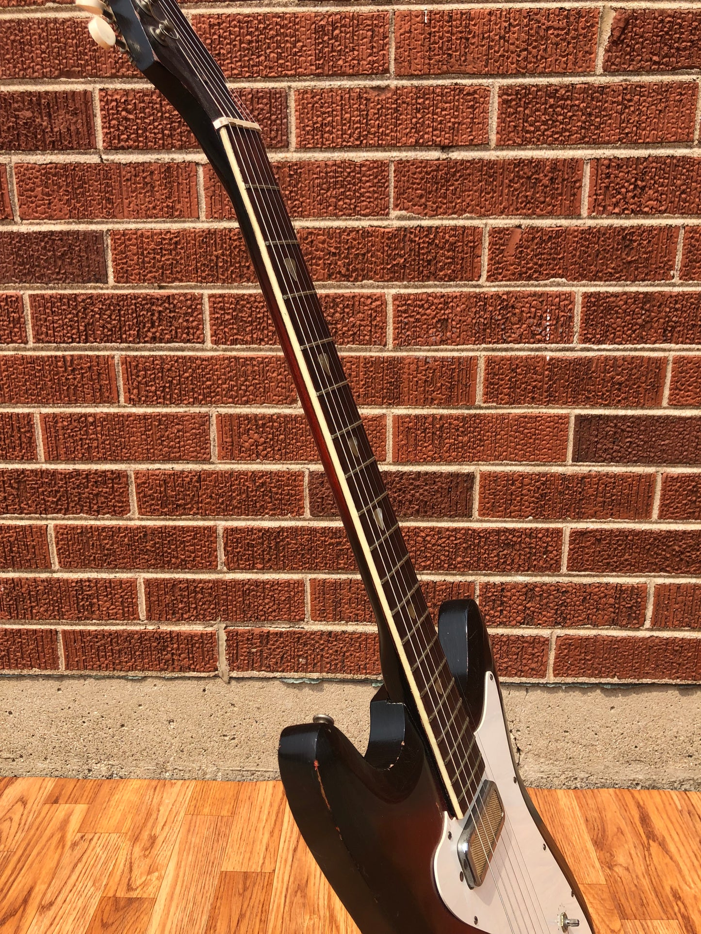 1960s Kay Vanguard Single Pickup Redburst