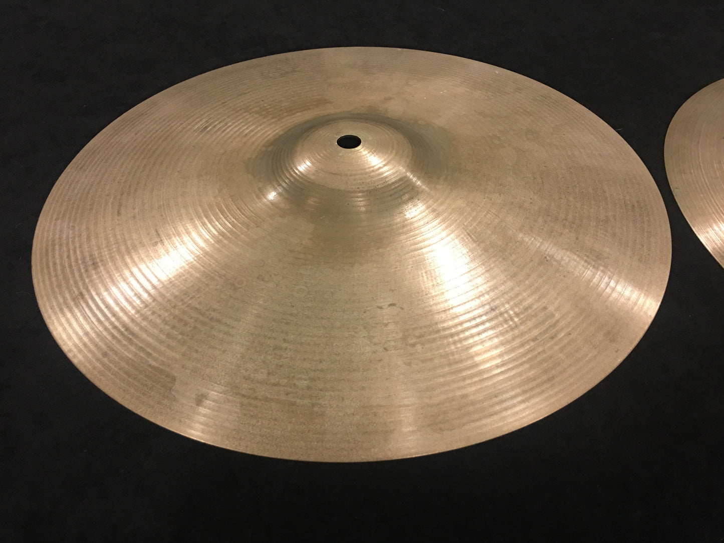 13" Paiste Formula 602 Pre Serial Number 1960s Hi-Hat Cymbals 708g/738g #362