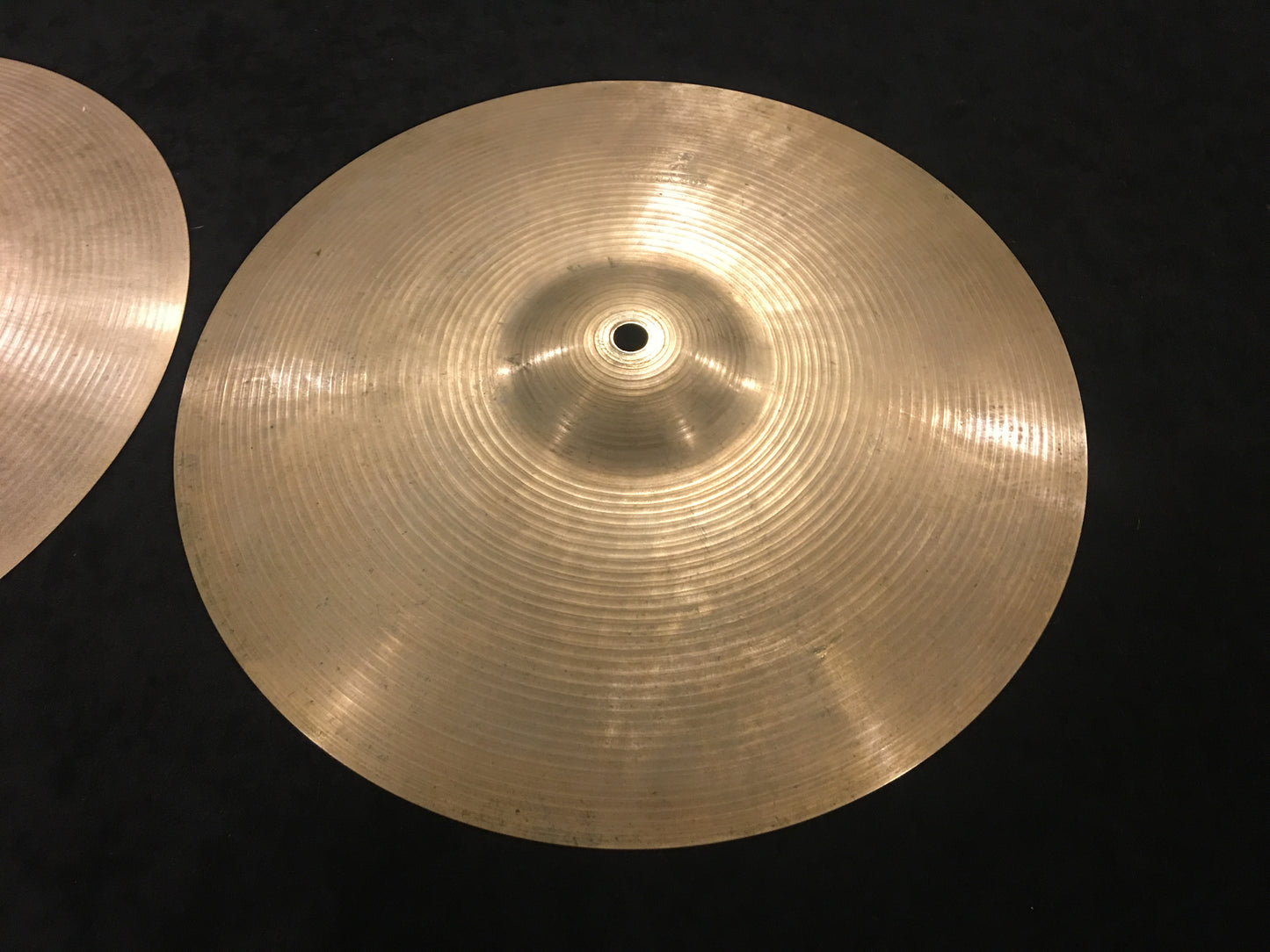 13" Paiste Formula 602 Pre Serial Number 1960s Hi-Hat Cymbals 708g/738g #362
