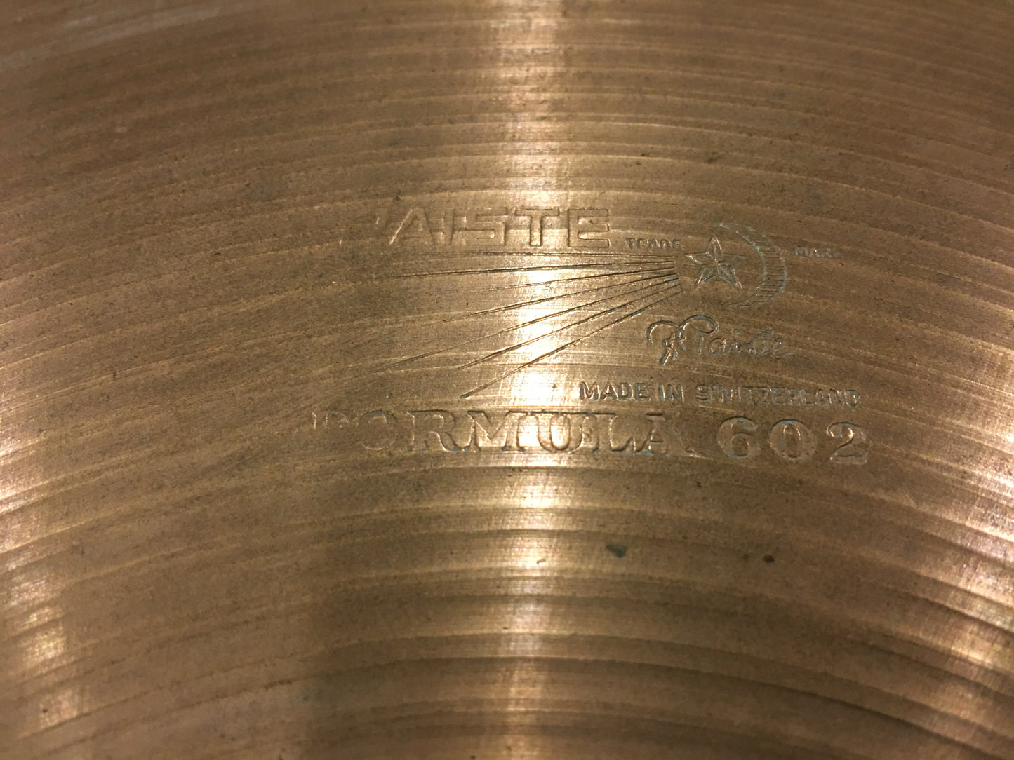 13" Paiste Formula 602 Pre Serial Number 1960s Hi-Hat Cymbals 708g/738g #362