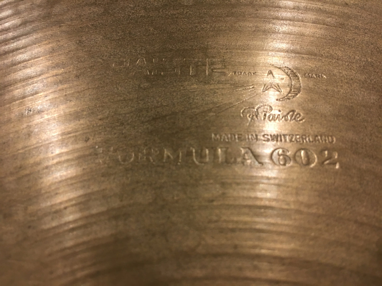 13" Paiste Formula 602 Pre Serial Number 1960s Hi-Hat Cymbals 708g/738g #362