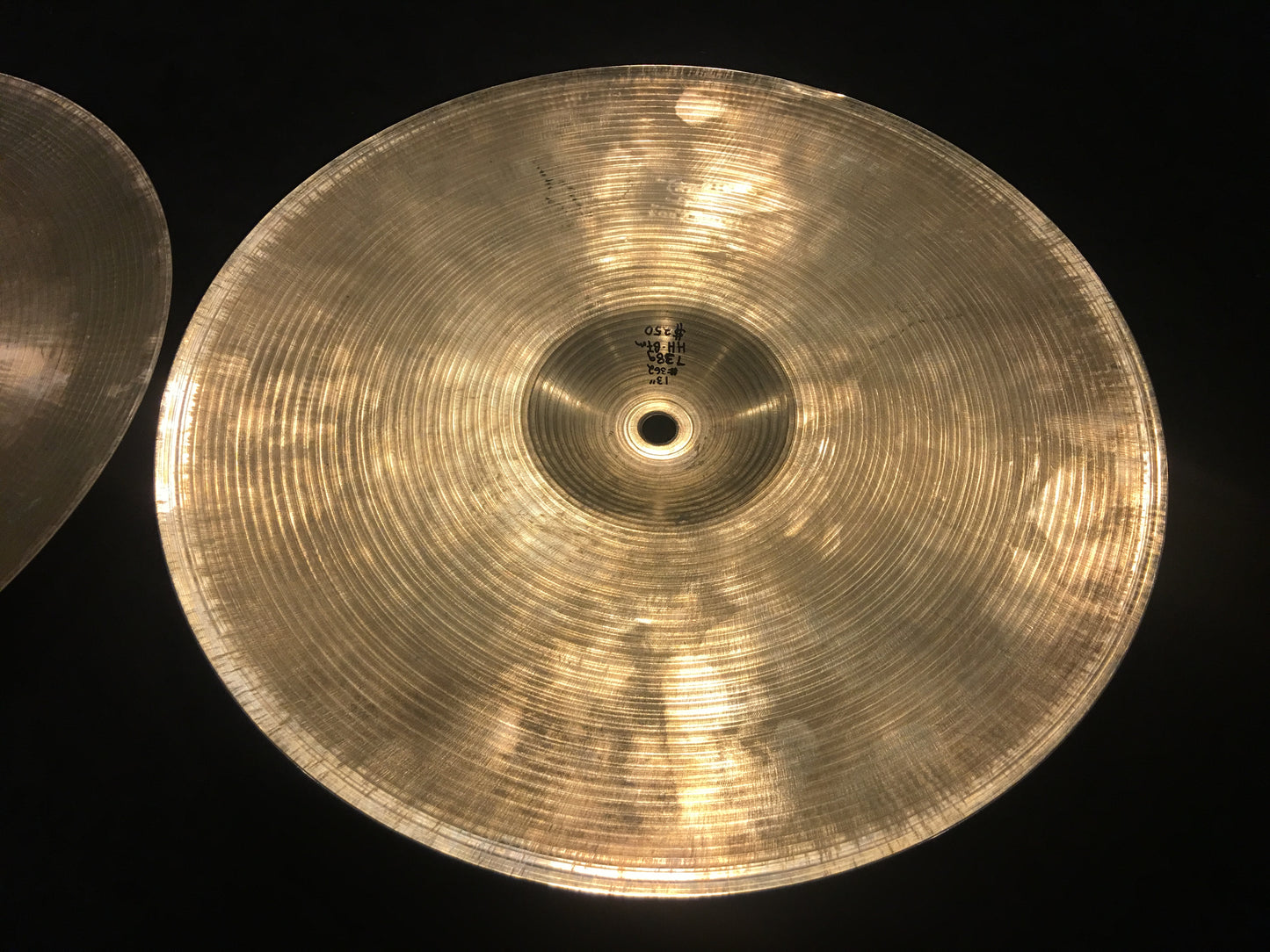 13" Paiste Formula 602 Pre Serial Number 1960s Hi-Hat Cymbals 708g/738g #362