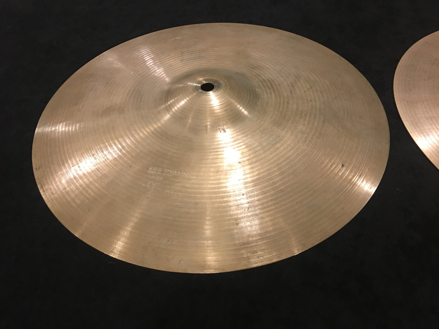 13" Paiste Formula 602 Pre Serial Number 1960s Hi-Hat Cymbals 708g/738g #362