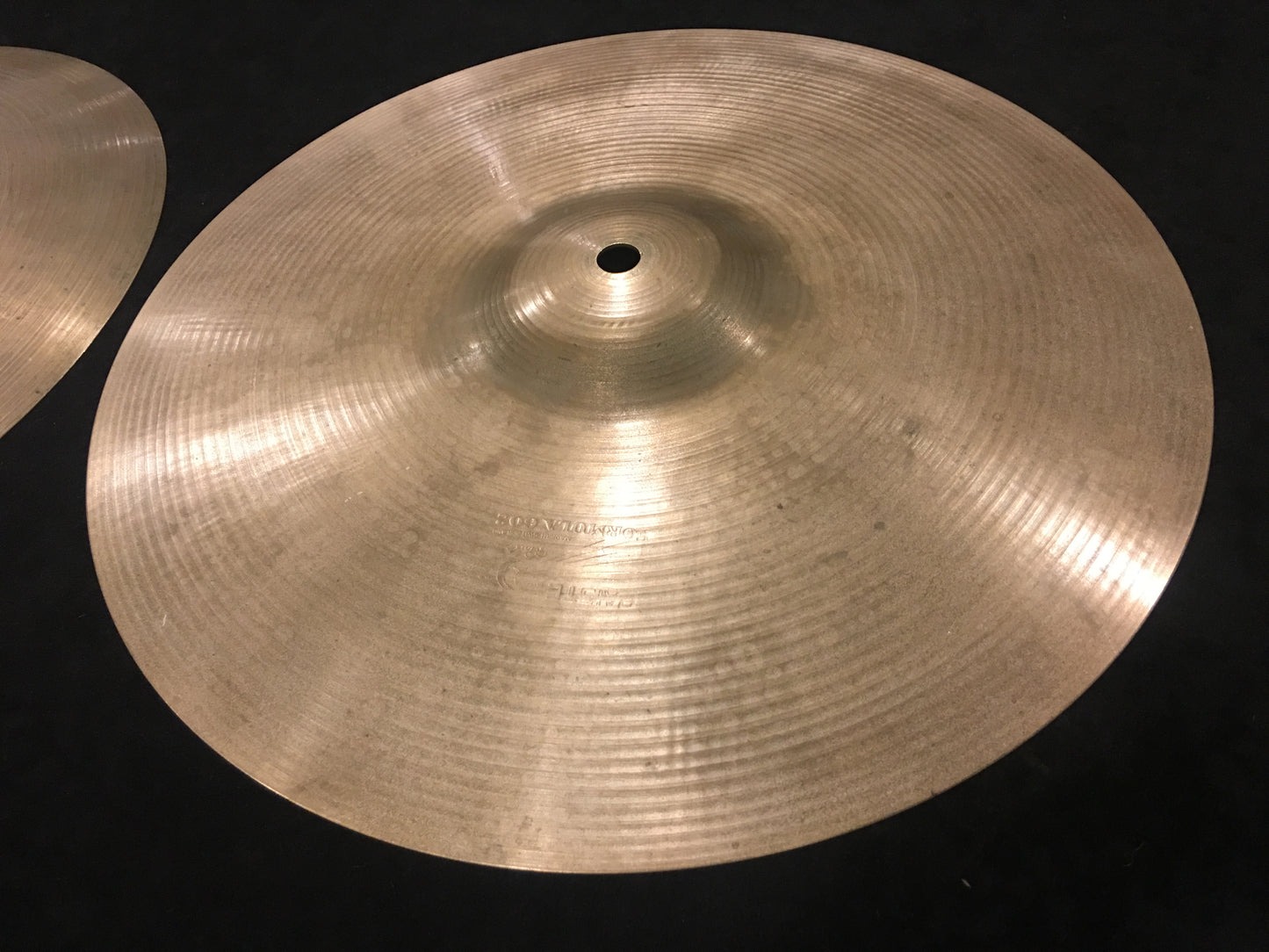 13" Paiste Formula 602 Pre Serial Number 1960s Hi-Hat Cymbals 708g/738g #362