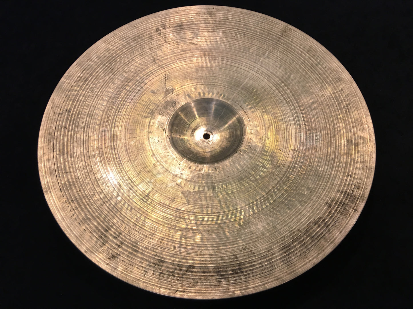 22" Zildjian A 1950's Hollow Block Large Stamp Ride Cymbal 2574g #523