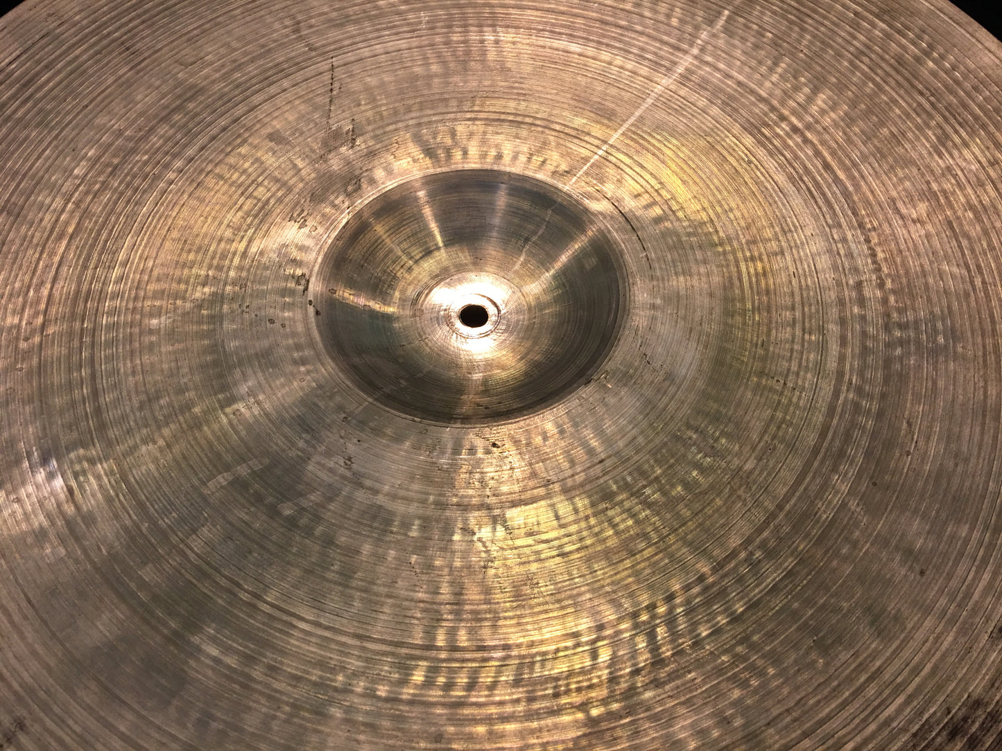 22" Zildjian A 1950's Hollow Block Large Stamp Ride Cymbal 2574g #523