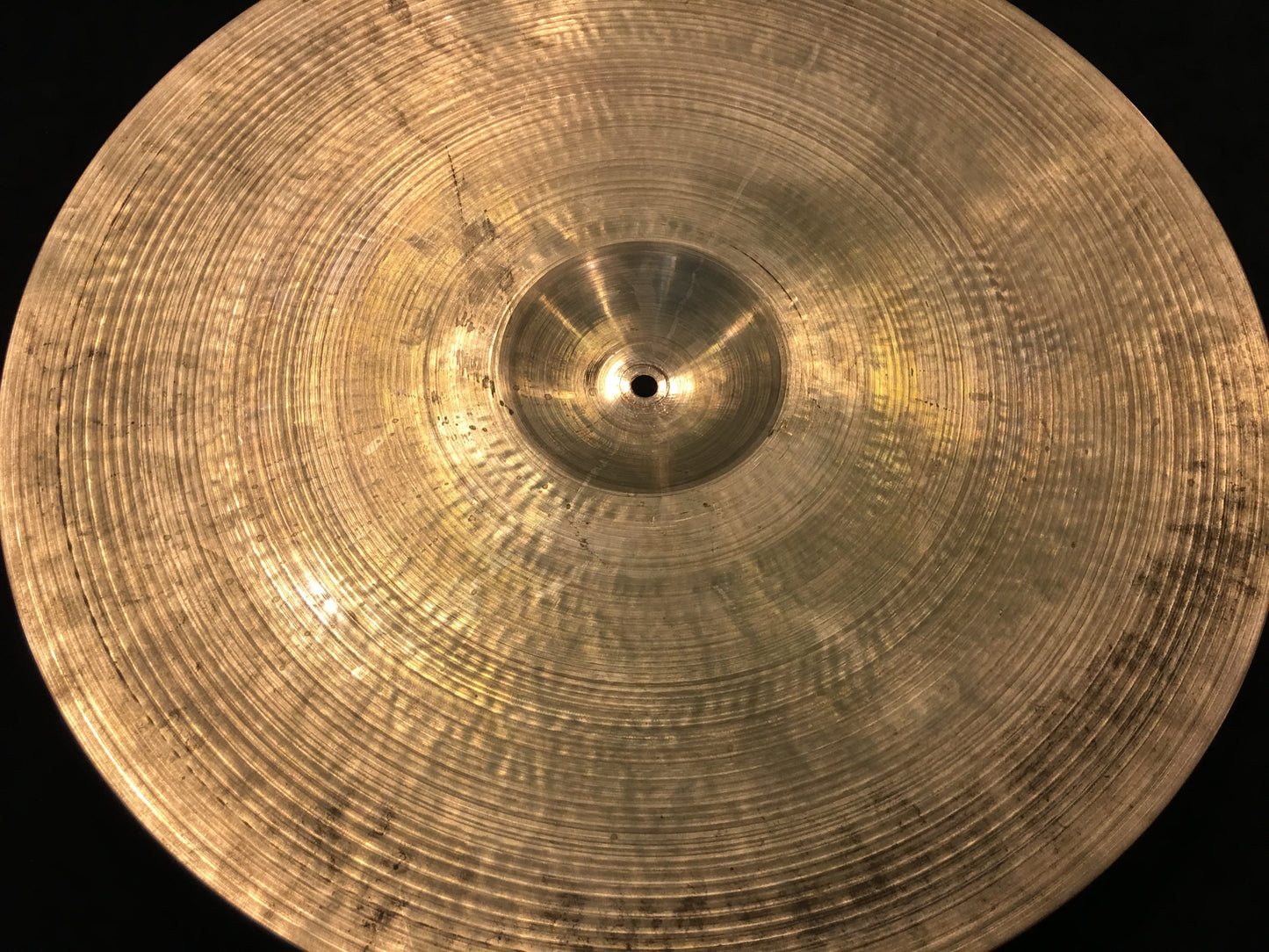 22" Zildjian A 1950's Hollow Block Large Stamp Ride Cymbal 2574g #523