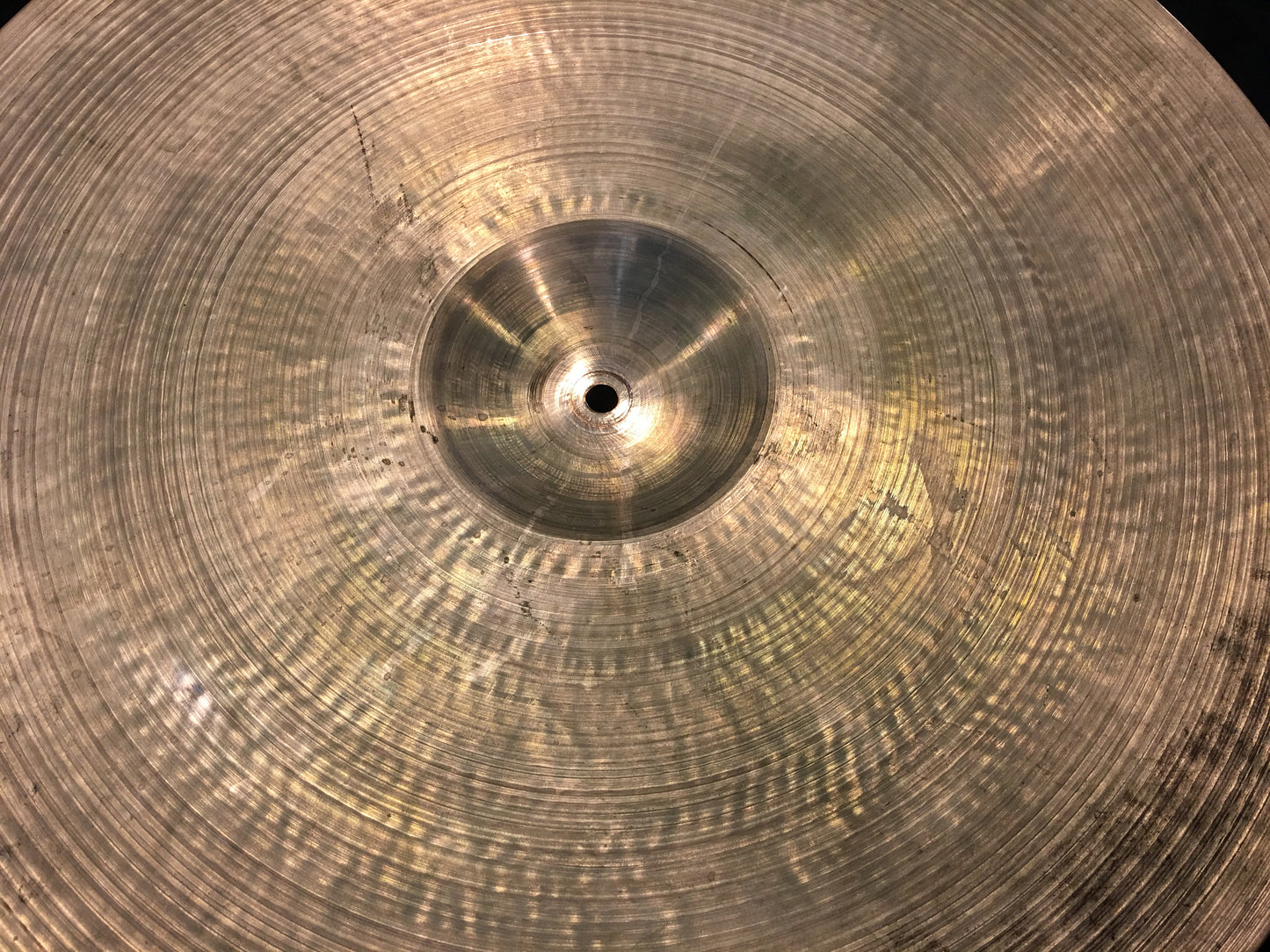 22" Zildjian A 1950's Hollow Block Large Stamp Ride Cymbal 2574g #523