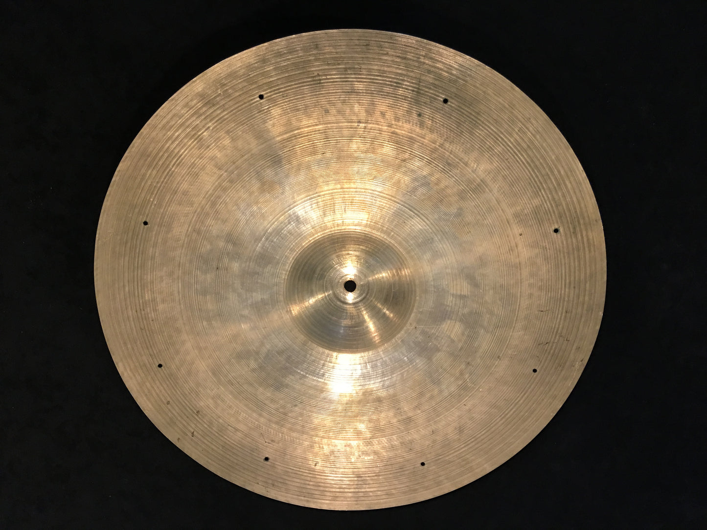 19" Zildjian A 1950's Block Stamp Hammered Crash / Ride Sizzle Cymbal 1836g #524
