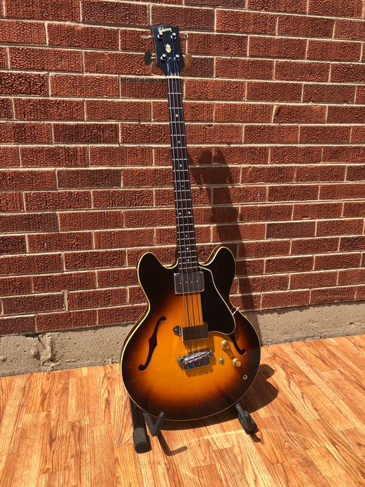 1969 Gibson EB-2 Bass Guitar Sunburst EB2 Original Case