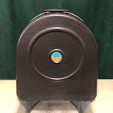 Vintage 1970s Ludwig Contoura Hardshell Red Plush Lined Snare Drum Case Blue Olive