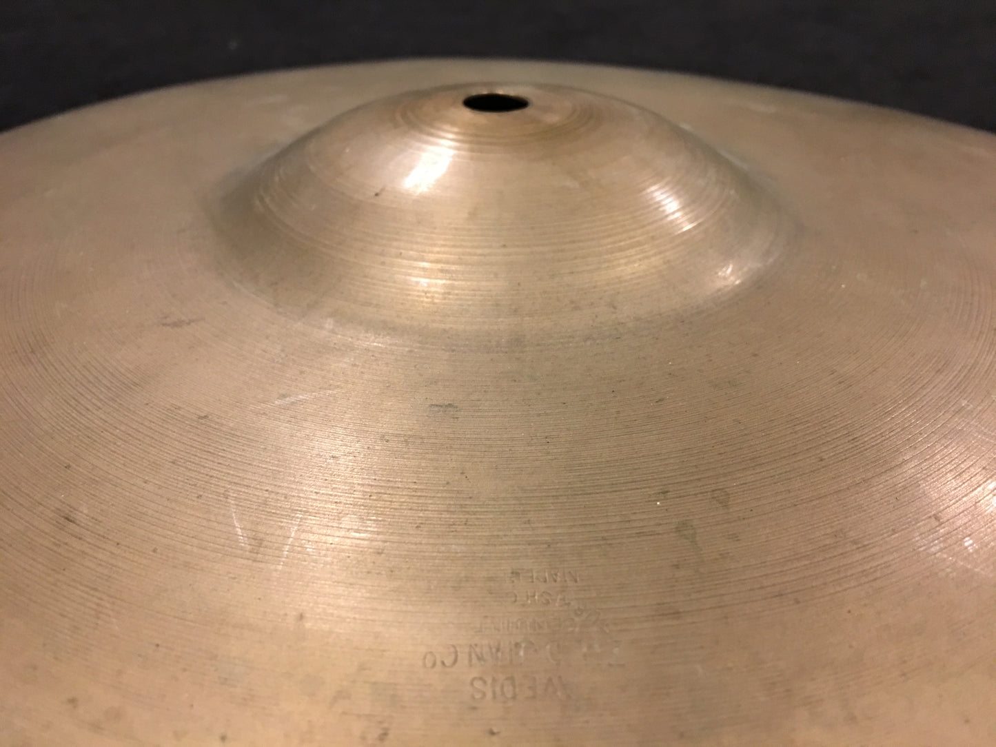 12" Vintage 1930s Zildjian A 1st Stamp Splash / Trap Cymbal 378g #355