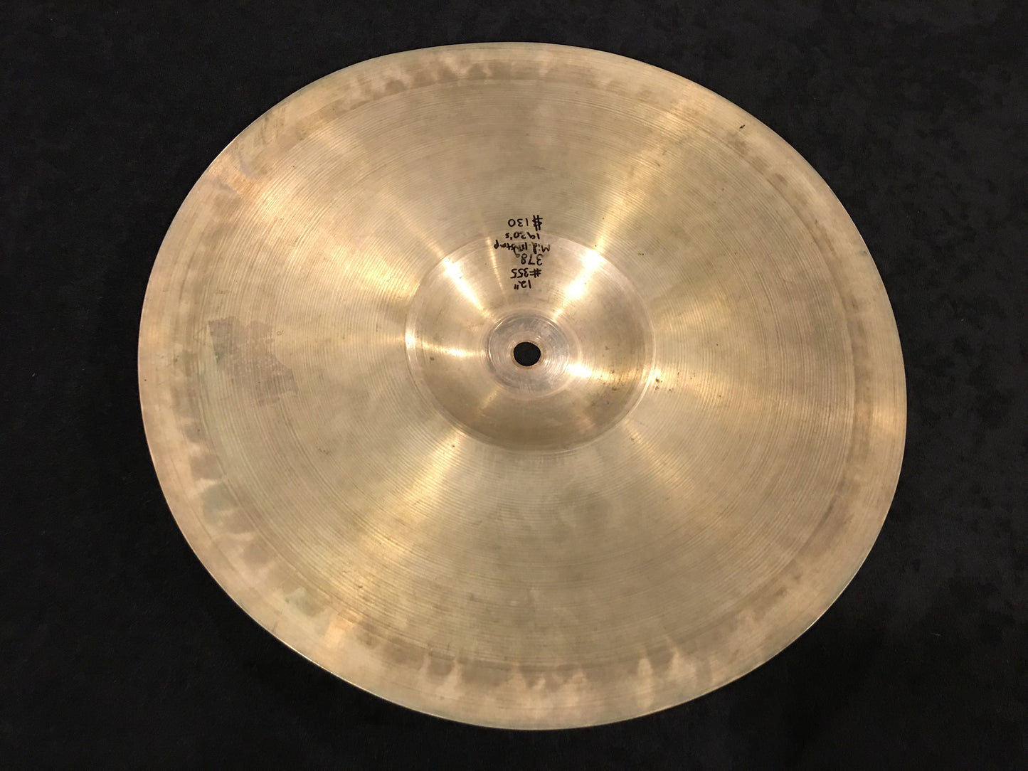 12" Vintage 1930s Zildjian A 1st Stamp Splash / Trap Cymbal 378g #355