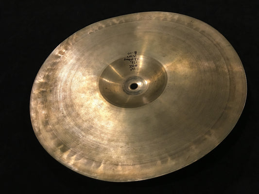 12" Vintage 1930s Zildjian A 1st Stamp Splash / Trap Cymbal 378g #355