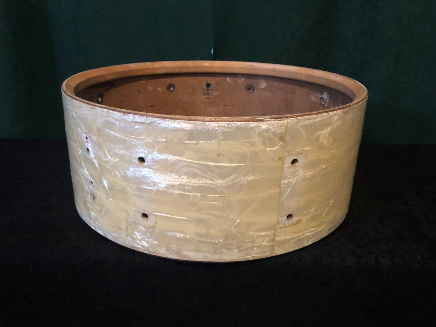 1950s/ Early 1960s WFL Ludwig 5.5x14 White Marine Pearl Snare Drum Shell