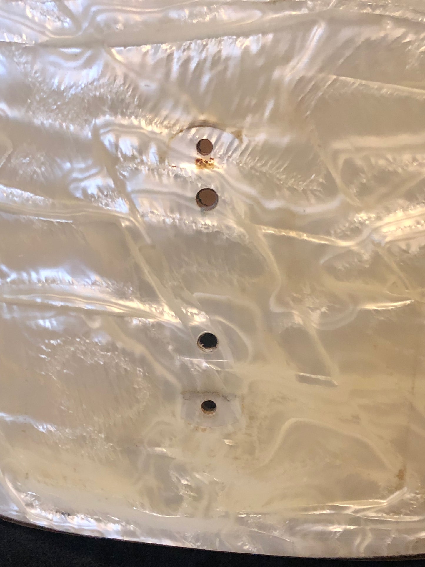 1950s/ Early 1960s WFL Ludwig 5.5x14 White Marine Pearl Snare Drum Shell