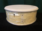 1950s/ Early 1960s WFL Ludwig 5.5x14 White Marine Pearl Snare Drum Shell