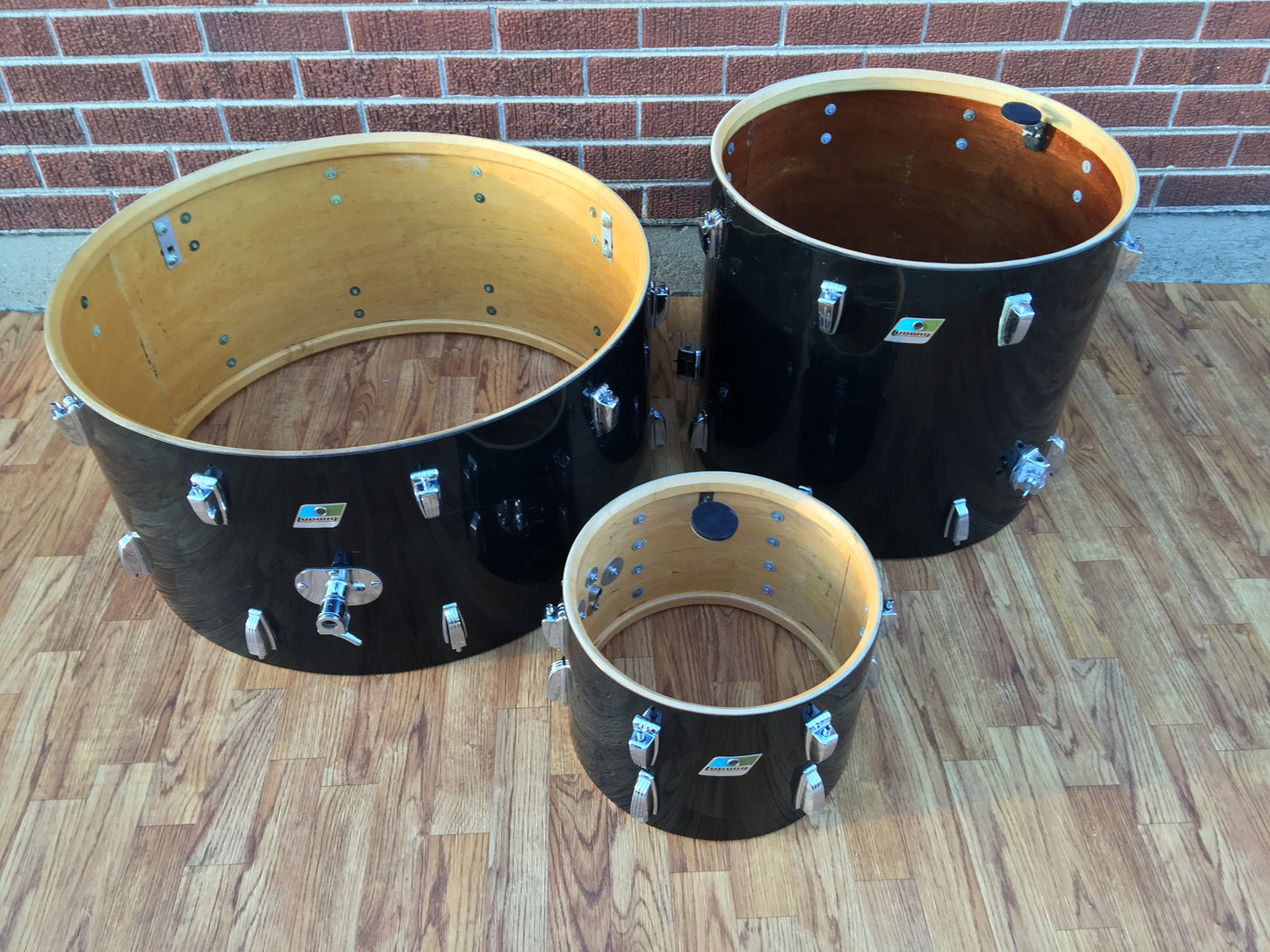 Ludwig 1970 Black Cortex Set with 14"x28" Bass Drum!