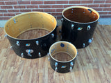 Ludwig 1970 Black Cortex Set with 14"x28" Bass Drum!