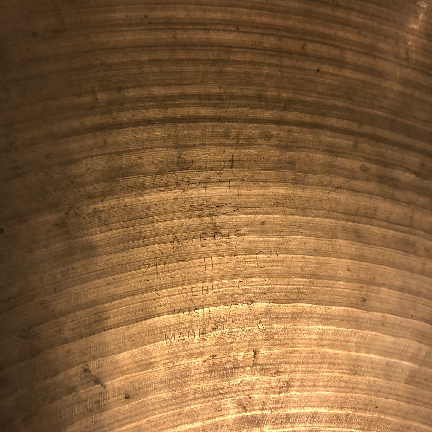 14" Zildjian A Early 1970s Hi-Hat Cymbal 844g #397